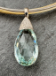 Preview: Aquamarin Briolett Anhänger 32,99 ct 585 Wg